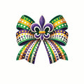 (3 Pack) Mardi Gras Decals - Fleur de Lis - Celebration Decals - 3 Inches On Longest Side - Easy Peel & Apply - Made in USA - 3MCS7818