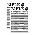 (2 Pack) Bible Emergency Number Magnets - Christian Scripture Verse - Faith Based Guidance Decor - 5 Inches On Longest Side - Thick Durable Magnet - Made in USA - MAG19685