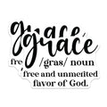 (2 Pack) Grace Magnets - Definition Magnets - Decorative Inspirational Magnets - 5" On Longest Side - for Cars, Refrigerators, Toolboxes, Lockers - Made in USA BMCS3068