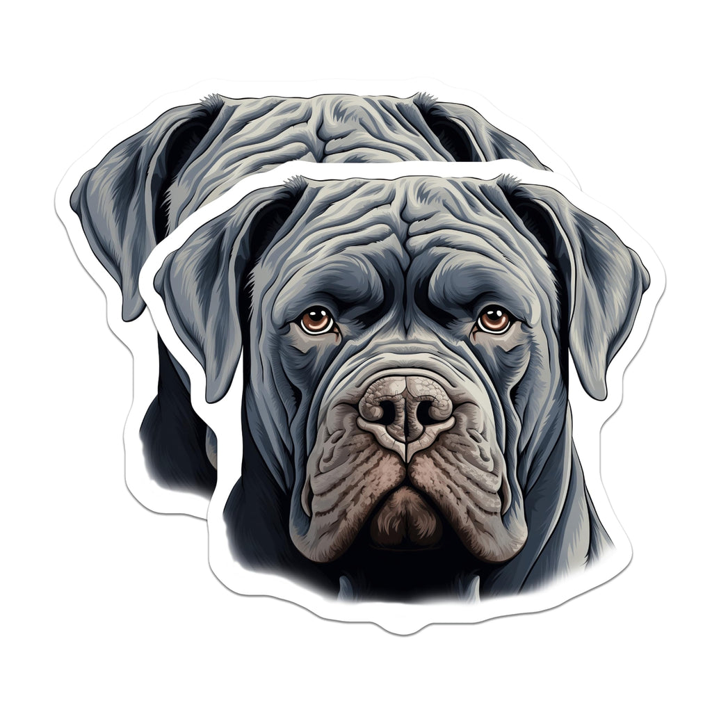 (2 Pack) Neapolitan Mastiff Magnets - Dog Mom Dad Decor - Animal Lover Collectible - 5 Inches On Longest Side - Thick Durable Magnet - Made in USA - MAG27800