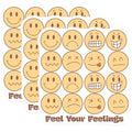 (3 Pack) Emoji Expression Decals - Cute Emoji Face Stickers - Laptop Decals- 3 Inches On Longest Side - Easy Peel & Apply - Made in USA - 3MCS5295