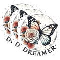 (3 Pack) Dreamer Decals - Butterfly Laptop Decals - Floral Sticker - 3 Inches On Longest Side - Easy Peel & Apply - Made in USA - 3MCS8495