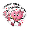 (2 Pack) Heart Eyes Magnets - Valentines Magnet - Kawaii Magnet - 5" On Longest Side - Premium Magnet - for Cars, Refrigerators, Toolboxes, Lockers - Made in USA - MAG15429