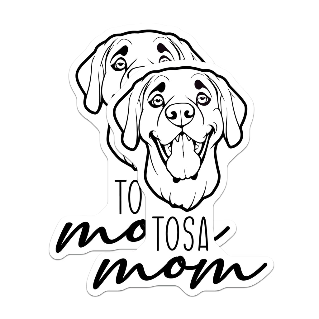 (2 Pack) TOSA Mom Magnets - TOSA Inu Dog Lover - Pet Parent Refrigerator Decor - 5 Inches On Longest Side - Thick Durable Magnet - Made in USA - MAG27032
