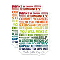 (2 Pack) Humanity Quotes Stickers - Inspirational Martin Luther King Jr Stickers - Motivational Equal Rights Stickers - 5" On Longest Side - Sticks to Smooth Flat Surfaces - Made in USA - BMCS3753