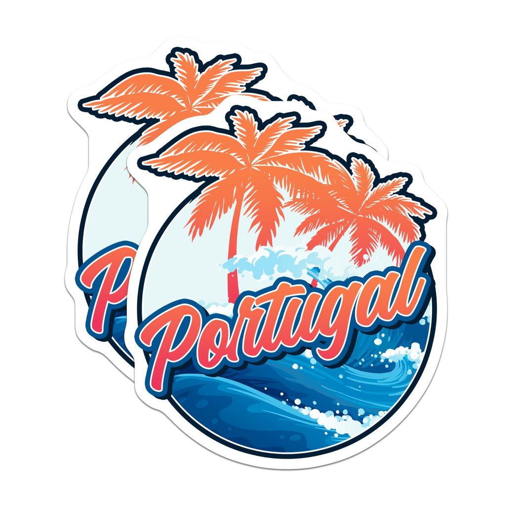 (2 Pack) Portugal Magnets - Travel Souvenir - European Destination Refrigerator Magnets - 5" On Longest Side - Premium Magnet - for Cars, Refrigerators, Toolboxes, Lockers - Made in USA - MAG18211