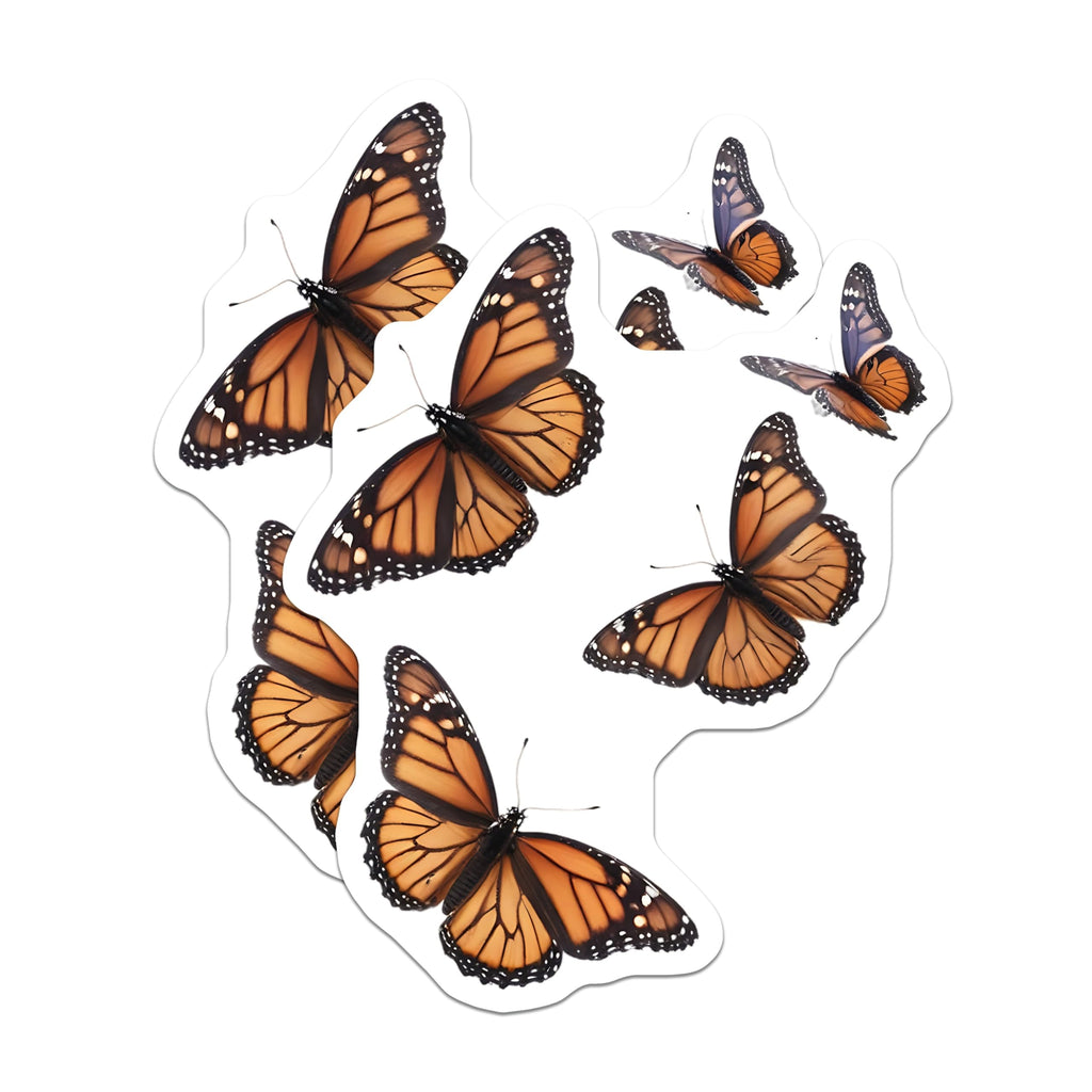 (2 Pack) Butterfly Magnets - Monarch Butterfly Decor - Fridge Magnets - 5" On Longest Side - Premium Magnet - for Cars, Refrigerators, Toolboxes, Lockers - Made in USA - MAG16187