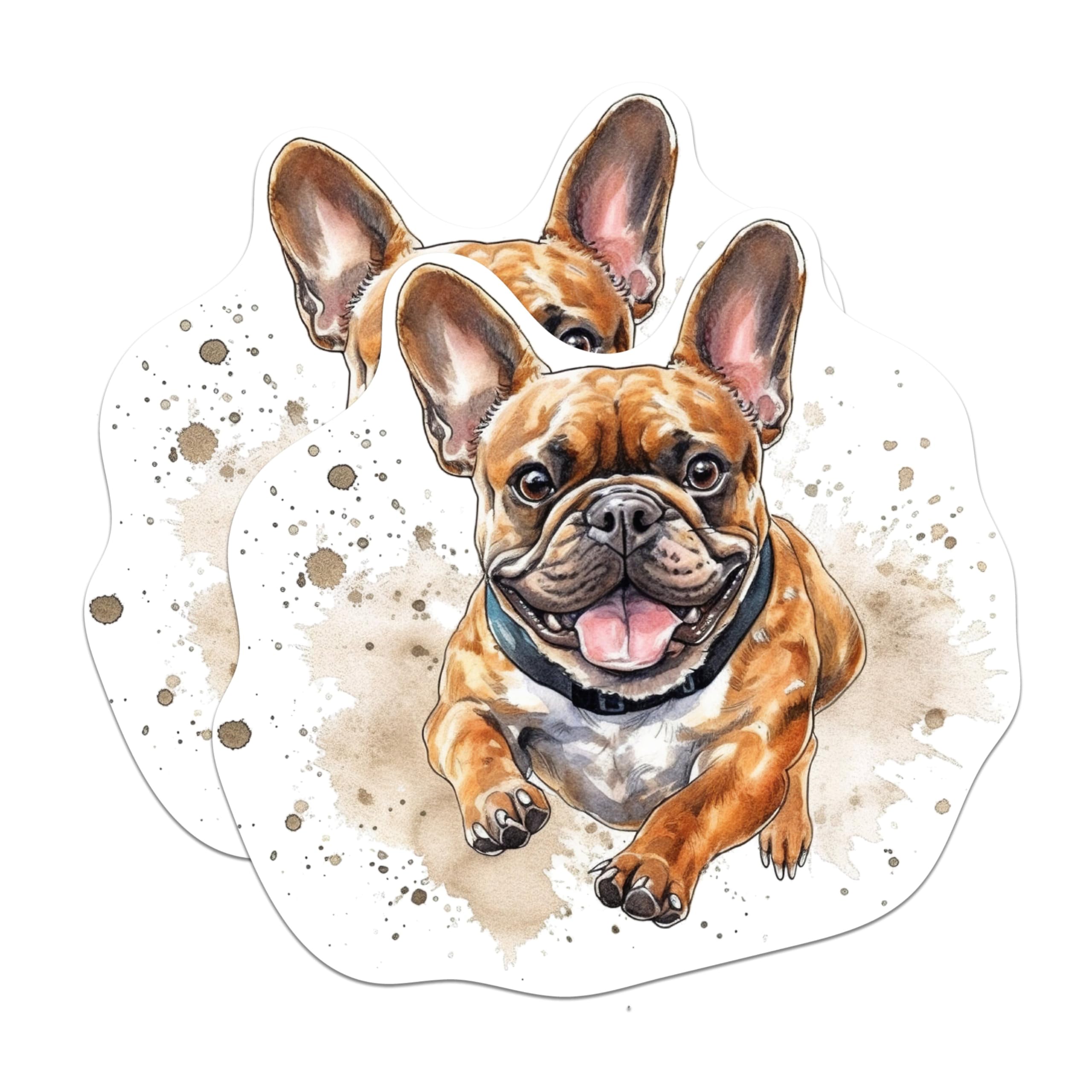 (2 Pack) French Bulldog Magnets - French Bulldog Dog Breed Magnets - Frenchie Breed - 5 Inches On Longest Side - Premium Magnet - for Cars, Refrigerators, Toolboxes - Made in USA - MAG2191