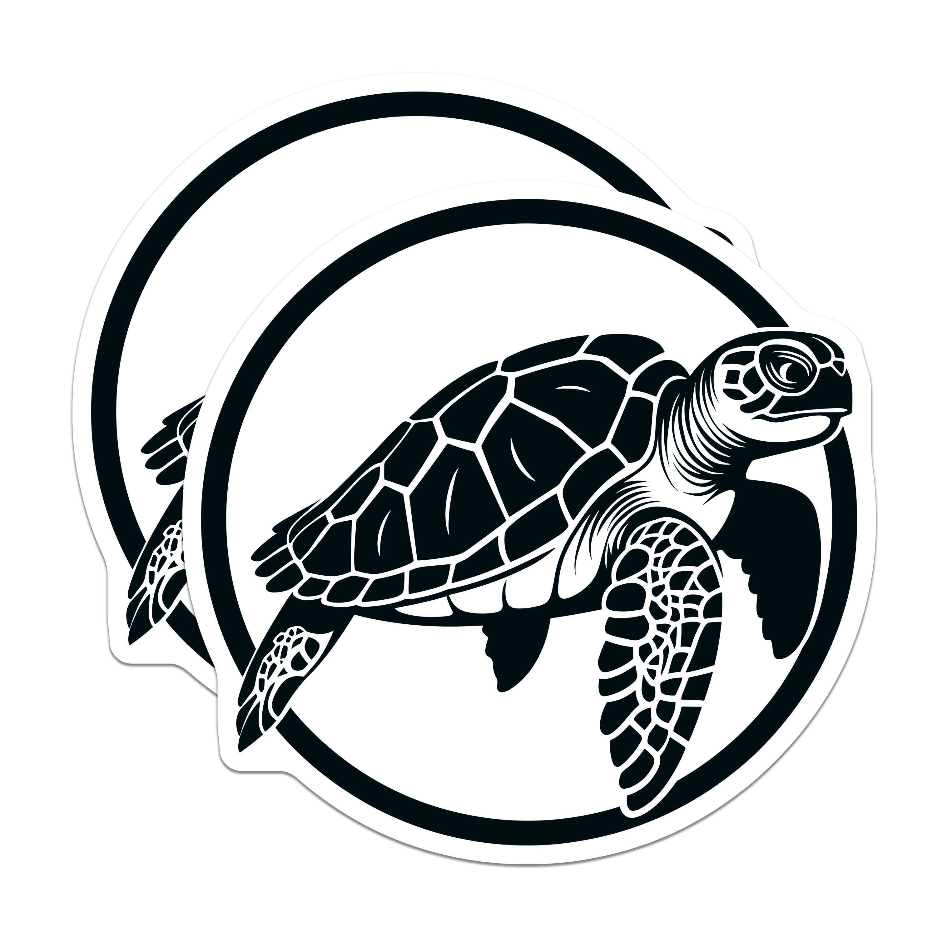 (2 Pack) Sea Turtle Magnets - Ocean Animal Refrigerator Decor - Coastal Beach House Locker Accessory - 5 Inches On Longest Side - Thick Durable Magnet - Made in USA - MAG39080