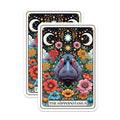 (2 Pack) Hippopotamus Art Magnets - Colorful Animal Art - Ative Floral Magnet - 5" On Longest Side - for Cars, Fridges, Toolboxes - Made in USA - MAG4467