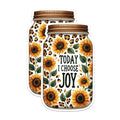 (2 Pack) Kitchen Decor Magnets - Sunflower Magnets - Inspirational Quote Magnets - Today I Choose Joy Magnets- 5" On Longest Side - for Fridges, Toolboxes, Cars - Made in USA - MAG2893