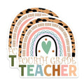 (2 Pack) Fourth Grade Teacher Magnets Magnets - Classroom Decor - 5" On Longest Side - Made in USA - Sticks to Refrigerators & Metal Surfaces - MAG8800
