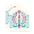 (2 Pack) Spiritual Gangster Magnets - Chakra Energy Meditation Decor - Yoga Lover Zen Art Boho Wall Art Spiritual Awakening - 5 Inches On Longest Side - Thick Durable Magnet - Made in USA - MAG20752