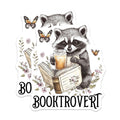 (2 Pack) Booktrovert Stickers - Book Lover - Cute Animal Reading Sticker - 5" On Longest Side - Sticks to Smooth Flat Surfaces - Made in USA - BMCS9163