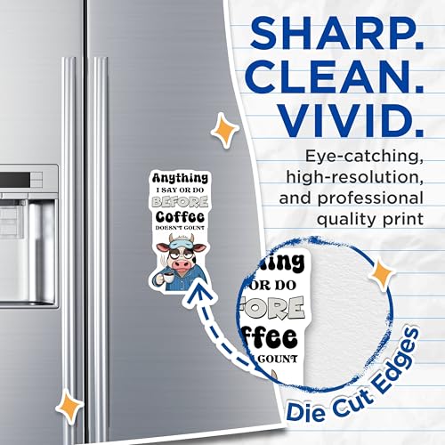 (2 Pack) Humorous Kitchen Decor Magnet - 5" On Longest Side - Sticks to Smooth Flat Surfaces - Made in USA - MAG9809