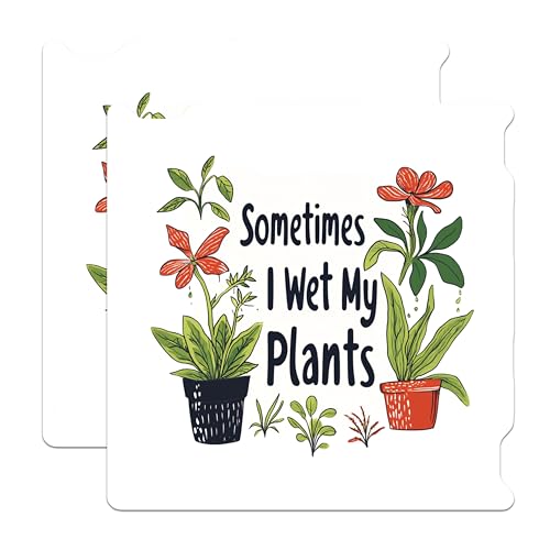 (2 Pack) Hilarious Gardening Quote Magnets - Plant Lover Refrigerator Magnets - Funny Plant Decor Magnets - 5" On Longest Side - for Cars, Refrigerators, Toolboxes, Lockers - Made in USA BMCS3487