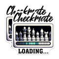 (2 Pack) Chess Theme Magnets - Checkmate Loading Magnets - Strategy Game Decor Magnets - 5" On Longest Side - for Cars, Refrigerators, Toolboxes, Lockers - Made in USA BMCS3195