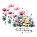 (3 Pack) Floral Quote Decals - Christian Saying - Religious Laptop Decals - 3 Inches On Longest Side - Easy Peel & Apply - Made in USA - 3MCS2888