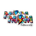 (2 Pack) Autism Mom Life Magnets - Mom Puzzle Piece Decor - Autism Awareness Decor - 5" On Longest Side - for Cars, Fridges, Toolboxes - Made in USA - MAG8119