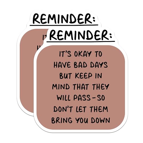(2 Pack) Reminder Magnets Magnets - Inspirational Quote - Motivational Decor - 5" On Longest Side - Made in USA - Sticks to Refrigerators & Metal Surfaces - MAG8334