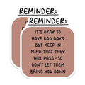 (2 Pack) Reminder Magnets Magnets - Inspirational Quote - Motivational Decor - 5" On Longest Side - Made in USA - Sticks to Refrigerators & Metal Surfaces - MAG8334