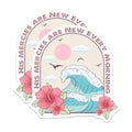 (2 Pack) His Mercies are New Every Morning Stickers - Inspirational Quote Stickers - Bible Verse Stickers - 5" On Longest Side - Sticks to Smooth Flat Surfaces - Made in USA - BMCS4084