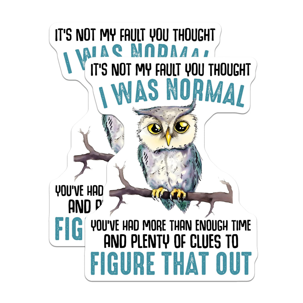 (2 Pack) Funny Owl Phrase Magnets - Cute Owl Pun - 5" On Longest Side - for Cars, Fridges, Toolboxes - Made in USA - MAG7739