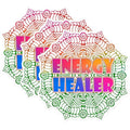 (3 Pack) Energy Healer Decals - Spiritual Decal - Mandala Decal - 3 Inches On Longest Side - Easy Peel & Apply - Made in USA - 3MCS1447