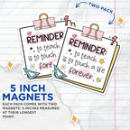 (2 Pack) Teacher Appreciation Magnets - Inspirational Quotes - Classroom - Educational Gifts - 5" On Longest Side - for Cars, Fridges, Toolboxes - Made in USA - MAG4432