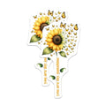 (2 Pack) Sunflower You are My Sunshine Magnets - 5" On Longest Side - for Cars, Fridges, Toolboxes - Made in USA - MAG7982