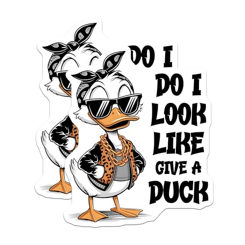 (2 Pack) Funny Duck Saying Magnet - 5" On Longest Side - Sticks to Smooth Flat Surfaces - Made in USA - MAG9718