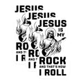 (3 Pack) Jesus is My Rock Decals - Funny Christian Sticker - Religious Laptop Sticker - 3 Inches On Longest Side - Easy Peel & Apply - Made in USA - 3MCS1065