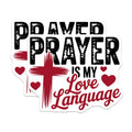 (2 Pack) Prayer is My Love Language Magnets - Christian Faith Decor - Spiritual Message - Devotional Kitchen Accent - 5 Inches On Longest Side - Thick Durable Magnet - Made in USA - MAG21960