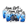 (2 Pack) Mom of Boys Magnets - Monster Truck Lover Mom Life - Racing Fan Mama Accessory - Boy Mom Fridge Decor - 5 Inches On Longest Side - Thick Durable Magnet - Made in USA - MAG28359