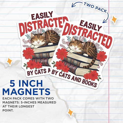 (2 Pack) 5" On Longest Side Magnet - Sticks to Smooth Flat Surfaces - Made in USA - MAG9631