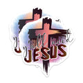 (2 Pack) Yall Need Jesus Magnets - Christian Cross Faith Decor - Inspirational Southern Saying Religious Fridge Locker Magnet - 5 Inches On Longest Side - Thick Durable Magnet - Made in USA - MAG19623