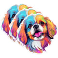 (3 Pack) Cavalier King Charles Spaniel Decals - Colorful Dog Stickers - Laptop Decals - 3 Inches On Longest Side - Easy Peel & Apply - Made in USA - 3MCS0787