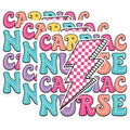 (3 Pack) Cardiac Nurse Decals - Lightning Bolt Stickers - Medical Professional Decal - 3 Inches On Longest Side - Easy Peel & Apply - Made in USA - 3MCS7895