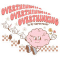 (3 Pack) Overthinking Superpower Decals - Funny Brain - Mental Health Laptop Decal - 3 Inches On Longest Side - Easy Peel & Apply - Made in USA - 3MCS6022