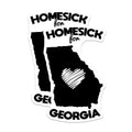 (2 Pack) Homesick Georgia Stickers - State Pride Decals - Georgia Lover Souvenir - 5" On Longest Side - Sticks to Smooth Flat Surfaces - Made in USA - BMCS17289
