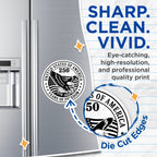 (2 Pack) 250 Years Freedom Magnets - US America Eagle Fridge Decor - 1776-2026 Patriotic Vehicle Commemorative Decals - 5 Inches On Longest Side - Thick Durable Magnet - Made in USA - MAG37061