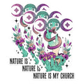(3 Pack) Nature is My Church Decals - Snake Hand - Wiccan Pagan Decal - 3 Inches On Longest Side - Easy Peel & Apply - Made in USA - 3MCS1370