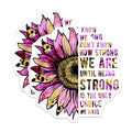 (2 Pack) Sunflower Quote Stickers - Inspirational Stickers - Floral Empowerment Decals- 5" On Longest Side - Sticks to Smooth Flat Surfaces - Made in USA - BMCS16860