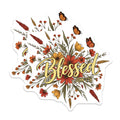 (2 Pack) Blessed Scripture Magnets - Floral Design - Inspirational Verse Magnet - 5" On Longest Side - Premium Magnet - for Cars, Refrigerators, Toolboxes, Lockers - Made in USA - MAG17157