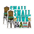 (2 Pack) Small Town Mama Magnets - Western Country Decor - Rustic Farmhouse Kitchen Accent - 5 Inches On Longest Side - Thick Durable Magnet - Made in USA - MAG27081