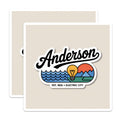(2 Pack) Anderson Indiana Magnets - Retro Electric City Decor - Hometown Souvenir Magnet - 5" On Longest Side - Premium Magnet - for Cars, Refrigerators, Toolboxes, Lockers - Made in USA - MAG18232