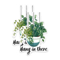 (2 Pack) Hang in There Plant Magnets - Plant Mama Gardener - Love to Garden - 5 Inches On Longest Side - Premium Magnet - for Cars, Refrigerators, Toolboxes - Made in USA - MAG2141