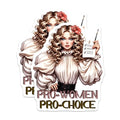 (2 Pack) Pro-Women Pro-Choice Stickers - Feminist Rights - Empowerment Art - 5" On Longest Side - Sticks to Smooth Flat Surfaces - Made in USA - BMCS9048 - Strong Women Sticker Decals
