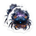 (2 Pack) Cosmic Crab Magnets - Zodiac Cancer Astrology - Dark Fantasy Space Art Decor - Unique Fridge Magnets - 5 Inches On Longest Side - Thick Durable Magnet - Made in USA - MAG36123