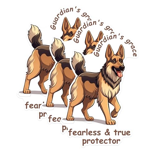 (3 Pack) German Shepherd Decals - Dog Breed Stickers - Laptop Decals - 3 Inches On Longest Side - Easy Peel & Apply - Made in USA - 3MCS1243